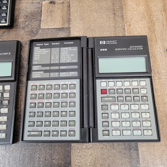Lot of 4 Calculators HP 19B II, 12C, 28S, Texas Instruments TI-83 Plus For Parts - Picture 2 of 10